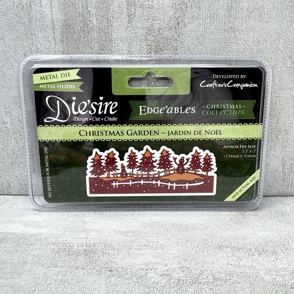 Crafter's Companion Die'sire Edge'ables Christmas Garden Metal Cutting Die
